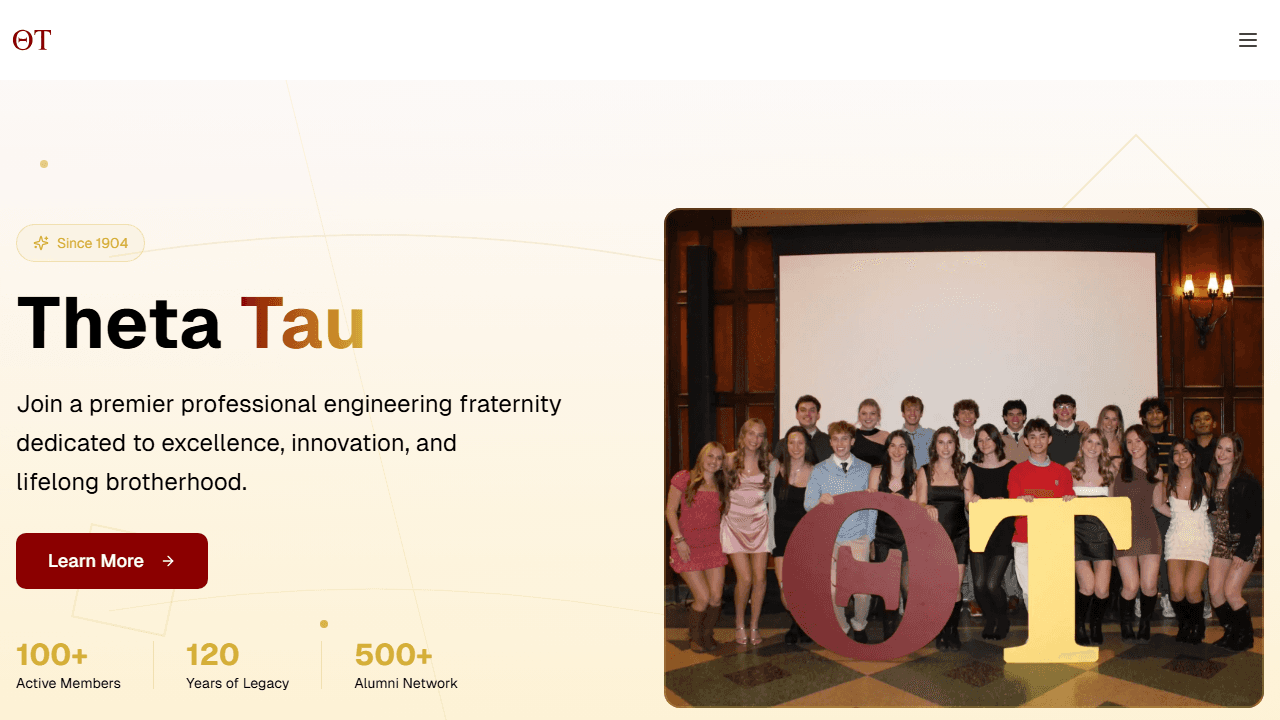 Theta Tau Engineering Fraternity Website
